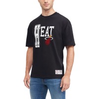 Miami Heat Tommy Jeans Black Mel Varsity T-Shirt