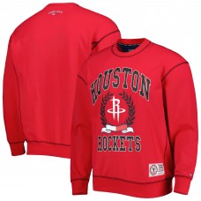 Houston Rockets Tommy Jeans Peter French Terry Pullover Crew Sweatshirt - Red
