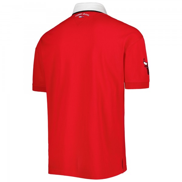 Поло Chicago Bulls Tommy Jeans Stanley Pique - Red