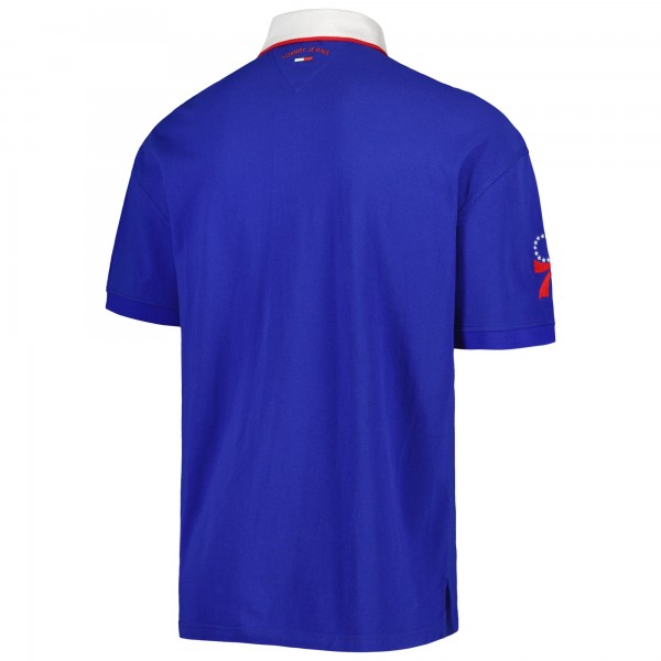 Поло Philadelphia 76ers Tommy Jeans Stanley Pique - Royal
