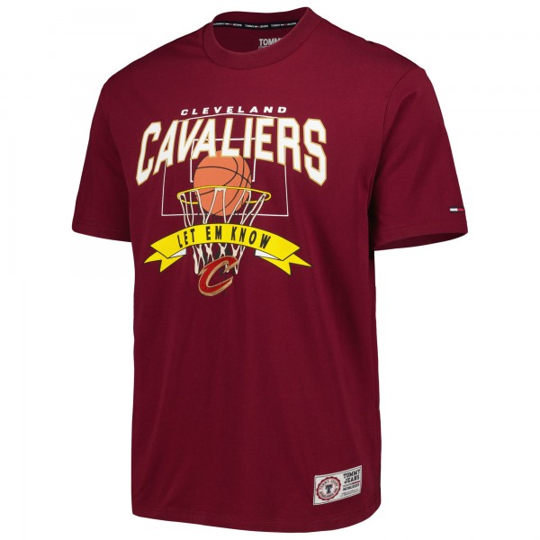 Футболка Cleveland Cavaliers Tommy Jeans Tim Backboard - Wine