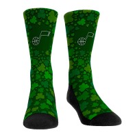 Носки Utah Jazz Rock Em St. Pattys Day Shamrock Crew