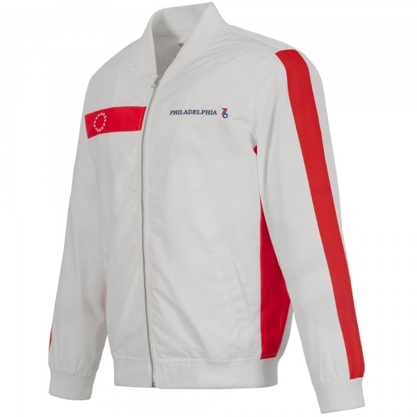 Бомбер Philadelphia 76ers JH Design 2022/23 City Edition Full-Zip Nylon - White