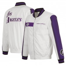 Бомбер Los Angeles Lakers JH Design 2022/23 City Edition Full-Zip Nylon - White