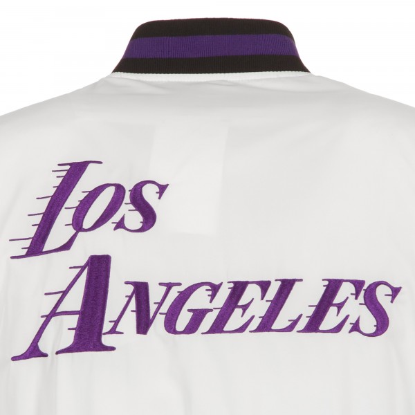 Бомбер Los Angeles Lakers JH Design 2022/23 City Edition Full-Zip Nylon - White