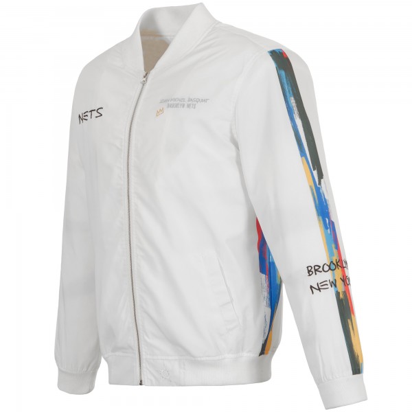 Бомбер Brooklyn Nets JH Design 2022/23 City Edition Full-Zip Nylon - White