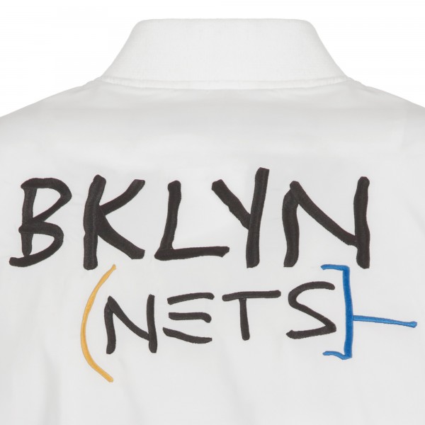 Бомбер Brooklyn Nets JH Design 2022/23 City Edition Full-Zip Nylon - White