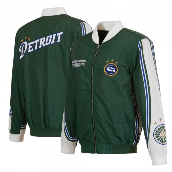 Бомбер Detroit Pistons JH Design 2022/23 City Edition Full-Zip Nylon - Green