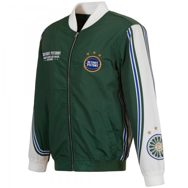 Бомбер Detroit Pistons JH Design 2022/23 City Edition Full-Zip Nylon - Green