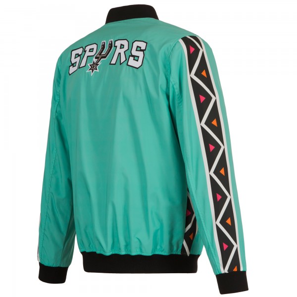 Бомбер на молнии San Antonio Spurs JH Design 2022/23 City Edition Nylon - Turquoise
