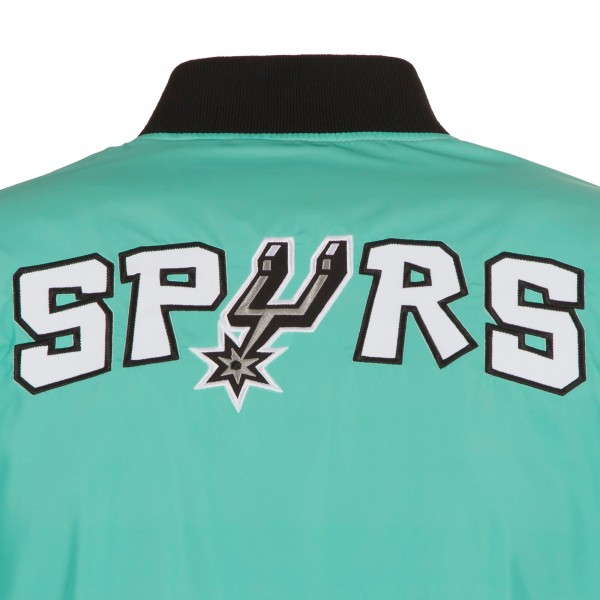 Бомбер на молнии San Antonio Spurs JH Design 2022/23 City Edition Nylon - Turquoise