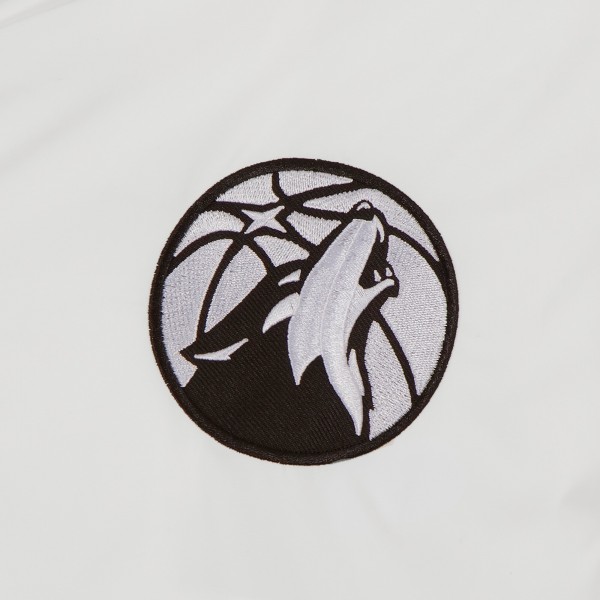 Бомбер Minnesota Timberwolves JH Design 2022/23 City Edition Full-Zip Nylon - White