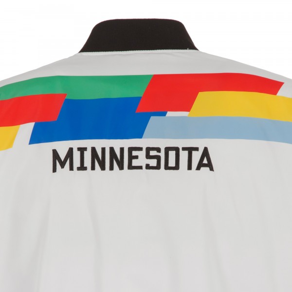 Бомбер Minnesota Timberwolves JH Design 2022/23 City Edition Full-Zip Nylon - White