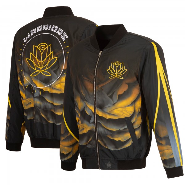 Бомбер Golden State Warriors JH Design 2022/23 City Edition Full-Zip Nylon - Black