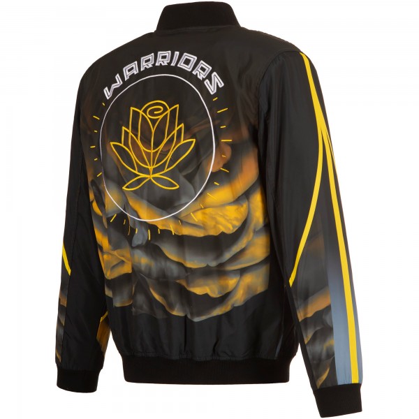 Бомбер Golden State Warriors JH Design 2022/23 City Edition Full-Zip Nylon - Black