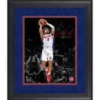Cade Cunningham Detroit Pistons Facsimile Signature Fanatics Authentic Framed 11 x 14 Spotlight Photograph