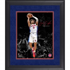 Cade Cunningham Detroit Pistons Facsimile Signature Fanatics Authentic Framed 11 x 14 Spotlight Photograph