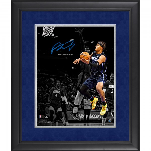 Paolo Banchero Orlando Magic Facsimile Signature Fanatics Authentic Framed 11 x 14 Spotlight Photograph