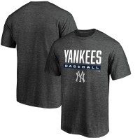 New York Yankees Charcoal Team Win Stripe T-Shirt