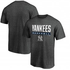 New York Yankees Charcoal Team Win Stripe T-Shirt