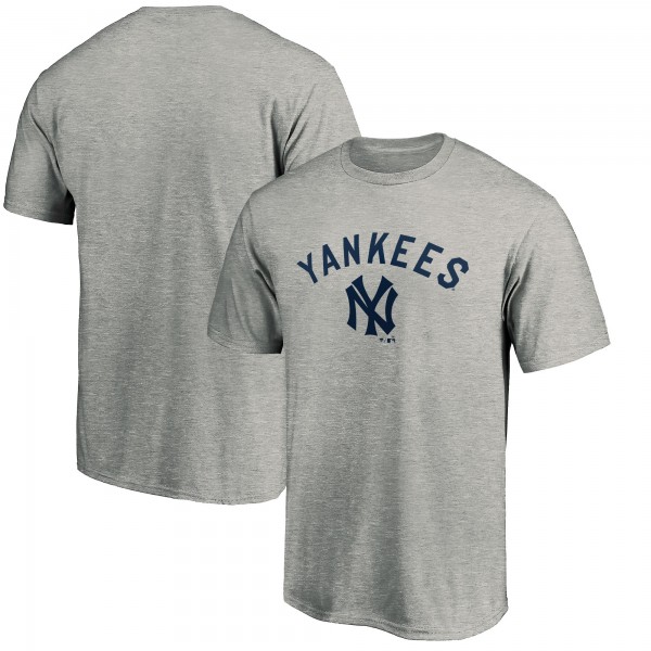 New York Yankees Heather Gray Team Wahconah T-Shirt