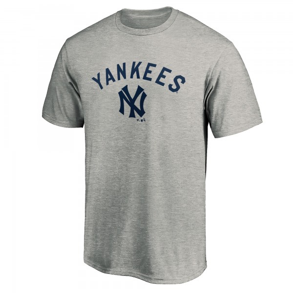 New York Yankees Heather Gray Team Wahconah T-Shirt