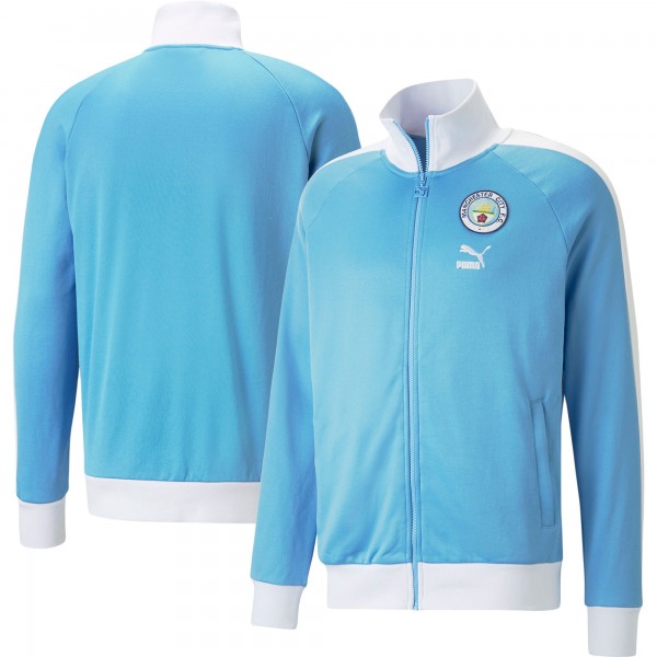 Кофта на молнии Manchester City Puma ftblHeritage T7 Raglan Full-Zip Track - Sky Blue