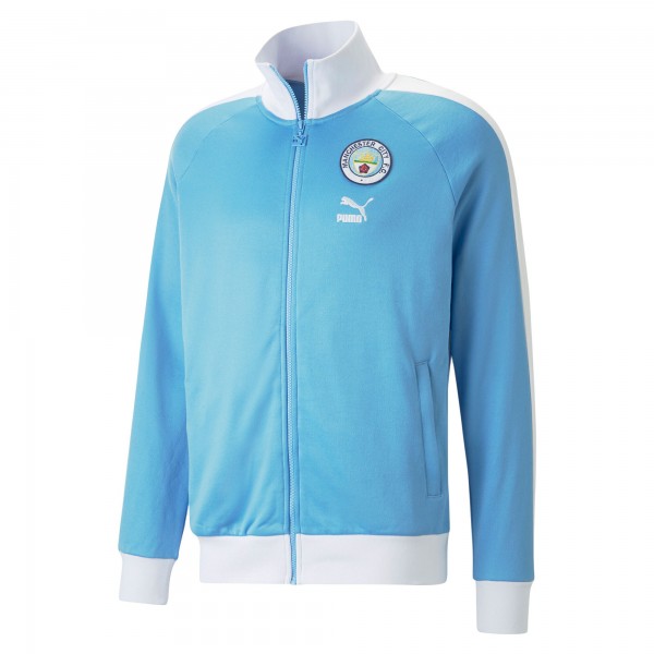 Кофта на молнии Manchester City Puma ftblHeritage T7 Raglan Full-Zip Track - Sky Blue