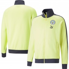 Кофта на молнии Manchester City Puma ftblHeritage T7 Raglan Full-Zip Track - Yellow