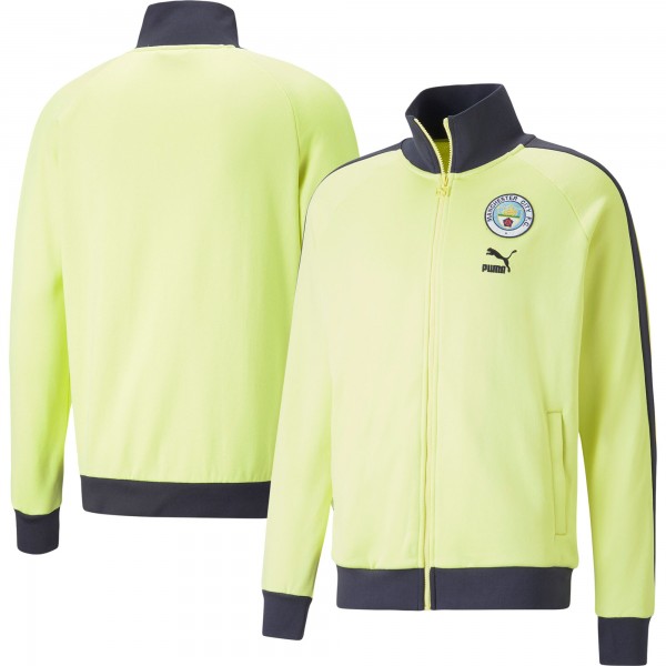Кофта на молнии Manchester City Puma ftblHeritage T7 Raglan Full-Zip Track - Yellow