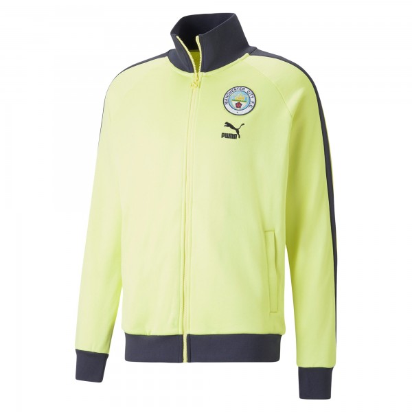 Кофта на молнии Manchester City Puma ftblHeritage T7 Raglan Full-Zip Track - Yellow