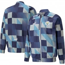 Кофта на молнии Manchester City Puma 2022/23 Pre-Match - Navy/Gray