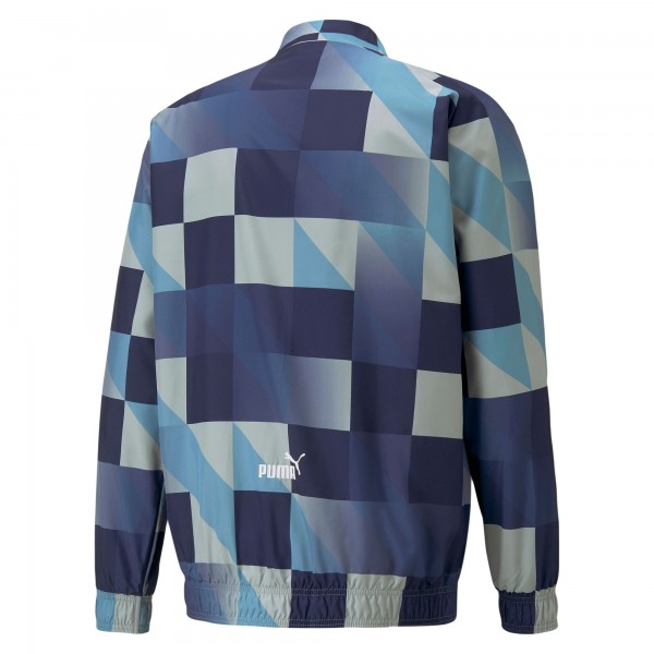 Кофта на молнии Manchester City Puma 2022/23 Pre-Match - Navy/Gray