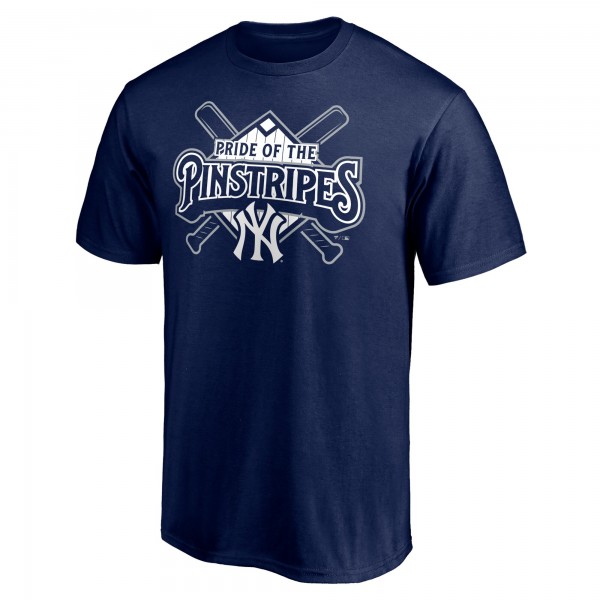 New York Yankees Navy Team Hometown Collection Pinstripes T-Shirt