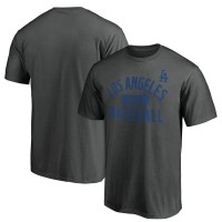 Los Angeles Dodgers Charcoal Team Primary Pill T-Shirt
