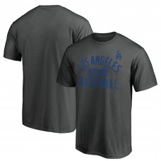 Los Angeles Dodgers Charcoal Team Primary Pill T-Shirt