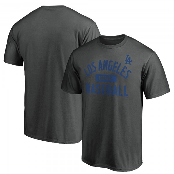Los Angeles Dodgers Charcoal Team Primary Pill T-Shirt