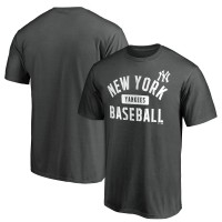 New York Yankees Charcoal Team Primary Pill T-Shirt