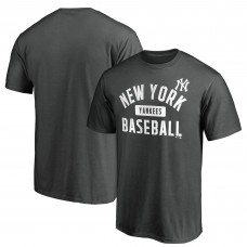 New York Yankees Charcoal Team Primary Pill T-Shirt
