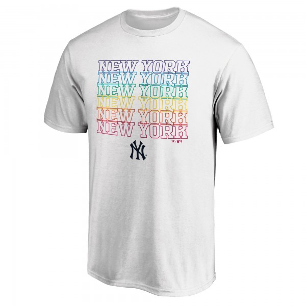 New York Yankees White Team City Pride T-Shirt
