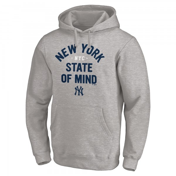 Толстовка New York Yankees Gray Heater State of Mind