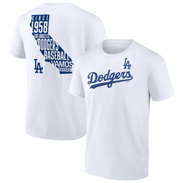 Los Angeles Dodgers White Team Hot Shot T-Shirt