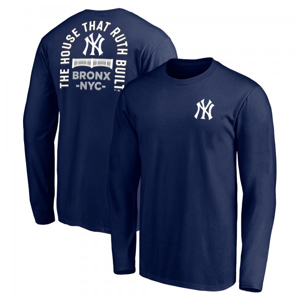 New York Yankees Navy Team Hometown Collection Ruths House Long Sleeve T-Shirt
