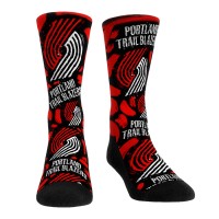 Носки Portland Trail Blazers Rock Em Unisex Allover Logo & Paint Crew