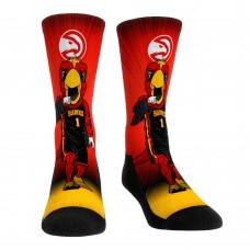 Atlanta Hawks Rock Em Socks Mascot Pump Up Crew Socks