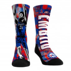Unisex Philadelphia 76ers Joel Embiid Rock Em Socks Big Player Crew Socks