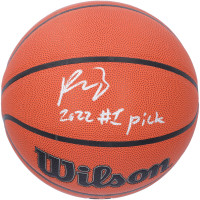 Мяч Paolo Banchero Orlando Magic Autographed Fanatics Authentic Wilson Indoor/Outdoor with 2022 #1 Pick Inscription