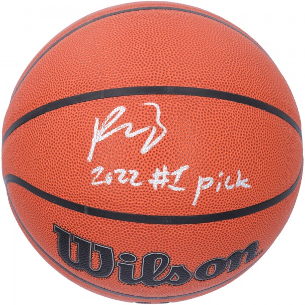 Paolo Banchero Orlando Magic Autographed Fanatics Authentic Wilson Indoor/Outdoor Basketball with 2022 #1 Pick Inscription