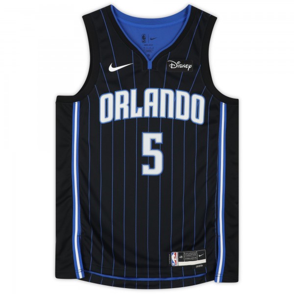 Игровая джерси Paolo Banchero Orlando Magic Autographed Fanatics Authentic Nike Black Icon Swingman