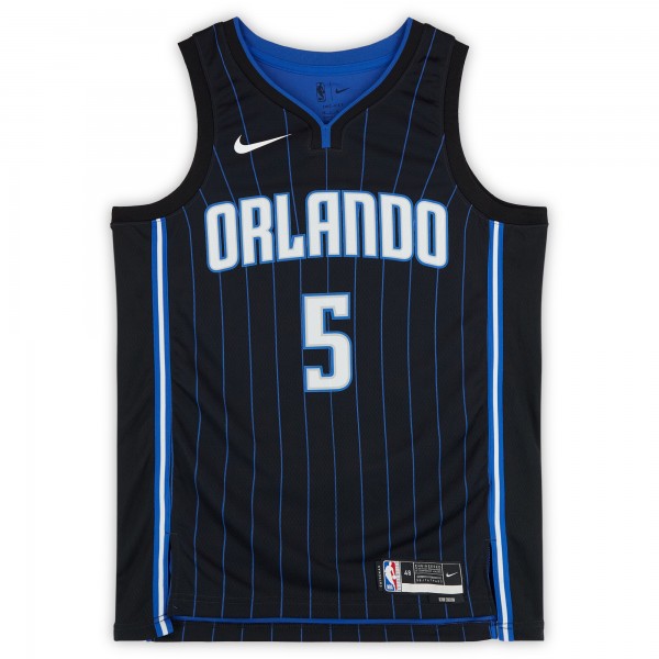 Игровая джерси Paolo Banchero Orlando Magic Autographed Fanatics Authentic Nike Black Icon Swingman with 2022 #1 Pick Inscription